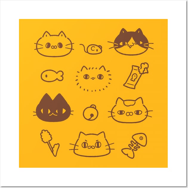 Team Cats Wall Art by chichilittle